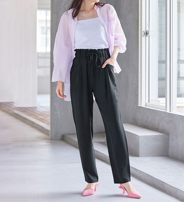 RANAN（ラナン）の「リラックスタックテーパードパンツ（フルレングスパンツ）」｜詳細画像