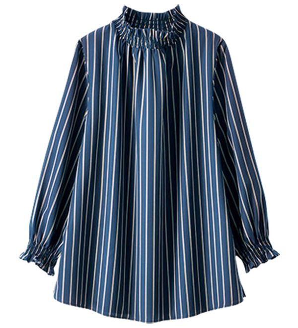 BELLUNA（ベルーナ）の「衿＆袖シャーリング使いブラウス（ブラウス）」｜詳細画像