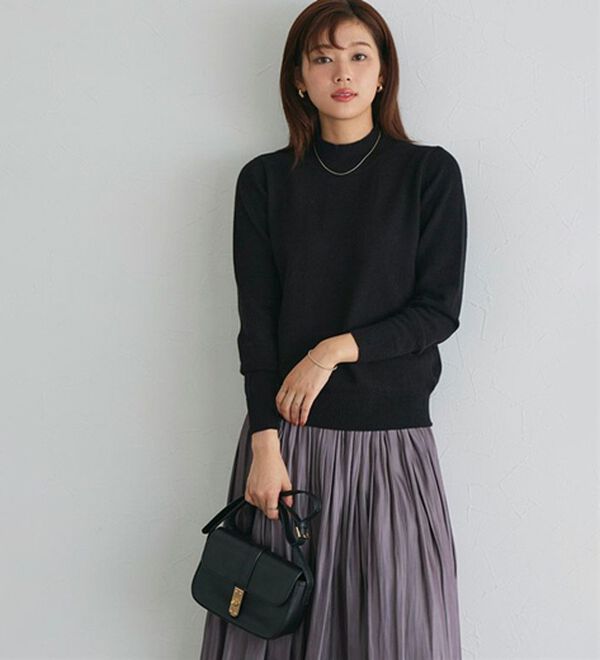 M～3L】プレミアムカシミヤタッチハイネックニット - ベルーナ【公式】