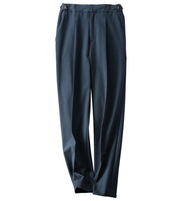 BELLUNA（ベルーナ）の「こっそりおなかがラクラク！ボタン使いウエスト調整テーパードパンツ（テーパードパンツ）」｜詳細画像