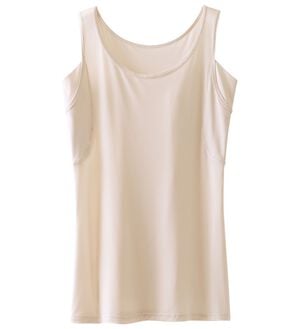 LAVIENNE（ラヴィエンヌ）の「さらりラボ！冷たい！タンクトップ（肌着・インナーウェア）」｜ベージュ
