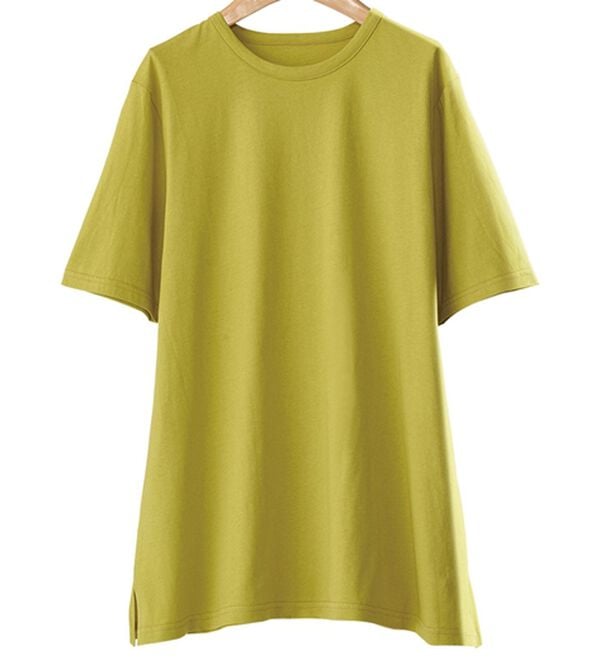 BELLUNA（ベルーナ）の「【５枚組】汗ジミ対策強撚綿１００％Ｔシャツ（Tシャツ）」｜詳細画像