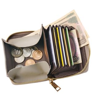 「パカッと本牛革コンパクト財布（財布・パスケース）」｜詳細画像