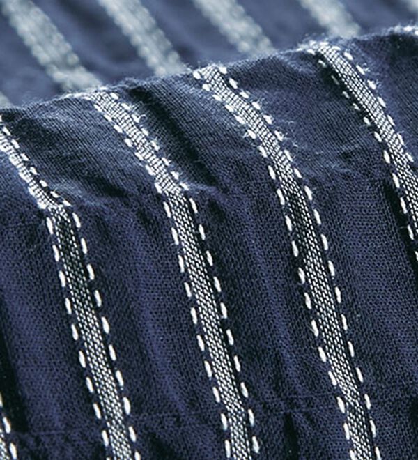 BELLUNA（ベルーナ）の「さらりと涼やか綿素材変化織ストライプブラウス（ブラウス）」｜詳細画像