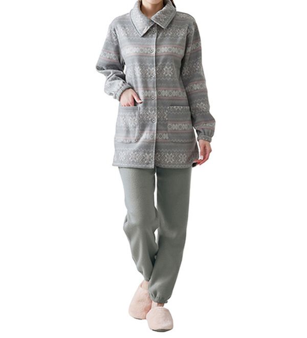 LAVIENNE（ラヴィエンヌ）の「ソフトでかるぽかフリースパジャマ（パジャマ・ルームウェア）」｜詳細画像