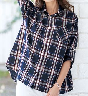 BELLUNA（ベルーナ）の「コットン・テンセル（ＴＭ）繊維　裏サラＵＶカットシャツ（シャツ）」｜詳細画像