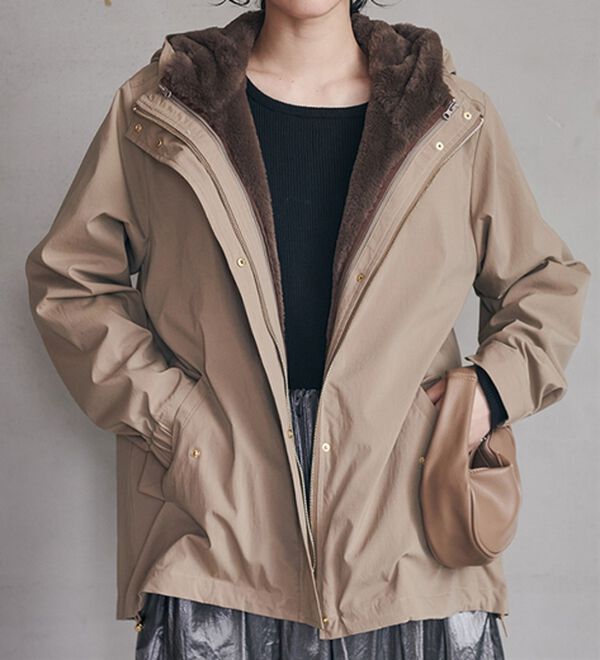 3WAYフェイクファーライナーブルゾン - ベルーナ【公式】