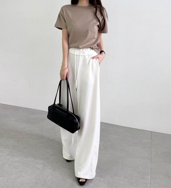 GeeRA（ジーラ）の「ダブルウエストワイドスウェットパンツ（その他パンツ）」｜詳細画像