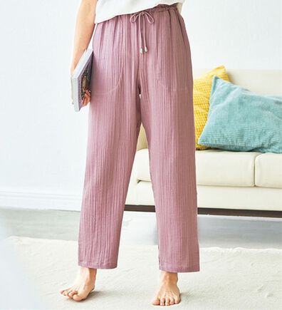 BELLUNA（ベルーナ）の「はき心地抜群！楊柳ダブルガーゼパンツ（その他パンツ）」