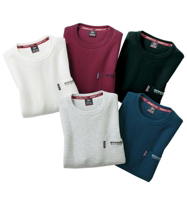 「【５色組】＜ダンロップ・リファインド＞品質自慢のベーシックＴシャツ（メンズカットソー）」｜5色組