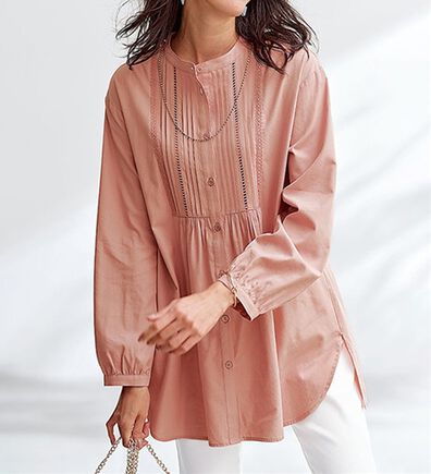 L'AUBE du NONA ピンクブラウス サイズ9 Amazon | バビロン BABYLONE ブラウス Vネック 七分袖 38 ピンク