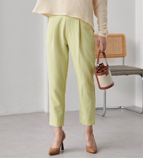 RANAN（ラナン）の「美脚シルエットクロップドパンツ（フルレングスパンツ）」｜詳細画像