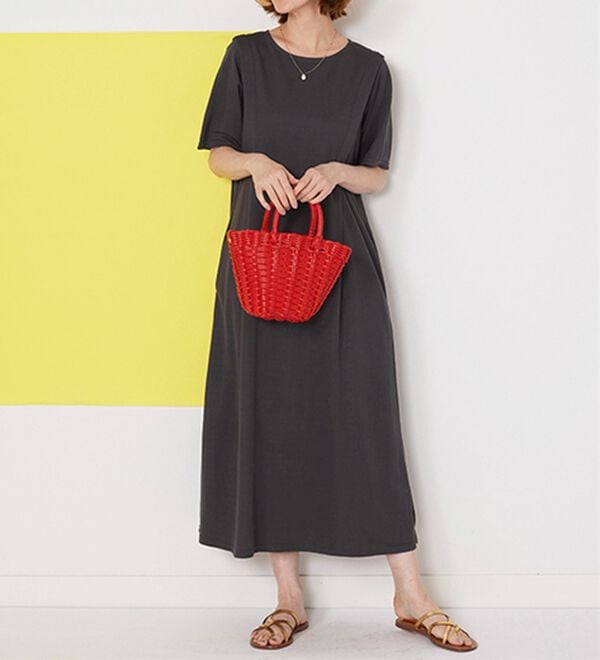 BELLUNA（ベルーナ）の「ヒンヤリ！タック使いかのこワンピース（カットソーワンピース）」｜詳細画像