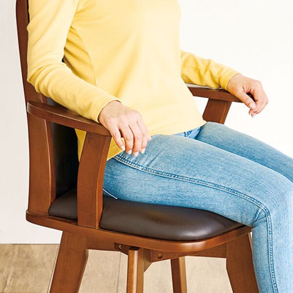 2脚まとめ買い aha5224 2 お買得天然木回転チェア2脚組 - ベルーナ【公式】