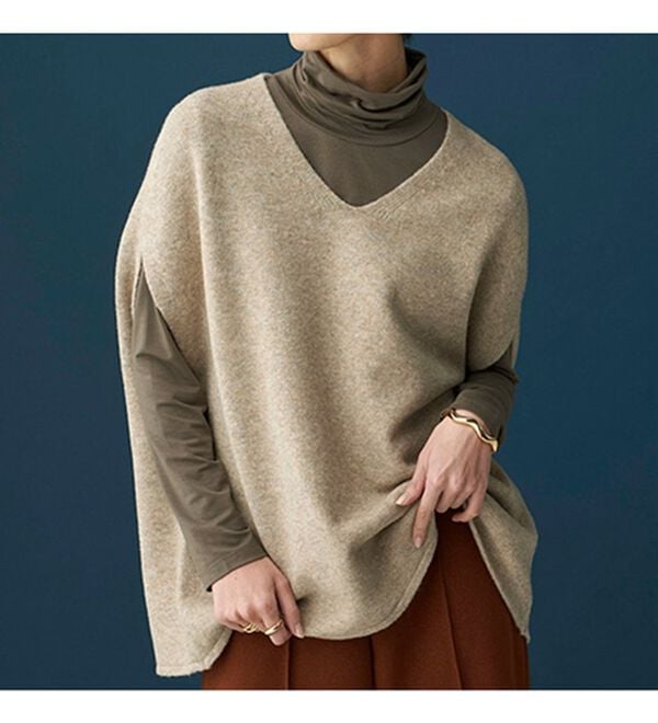 BELLUNA（ベルーナ）の「なめらかテンセル（ＴＭ）繊維ストレッチプルオーバー（カットソー）」｜詳細画像