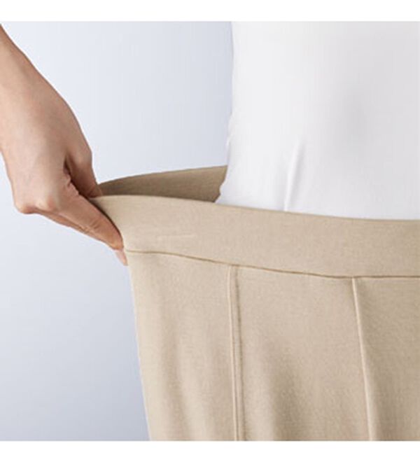 BELLUNA（ベルーナ）の「＜日本製＞毛玉になりにくいウール入りストレートパンツ（フルレングスパンツ）」｜詳細画像