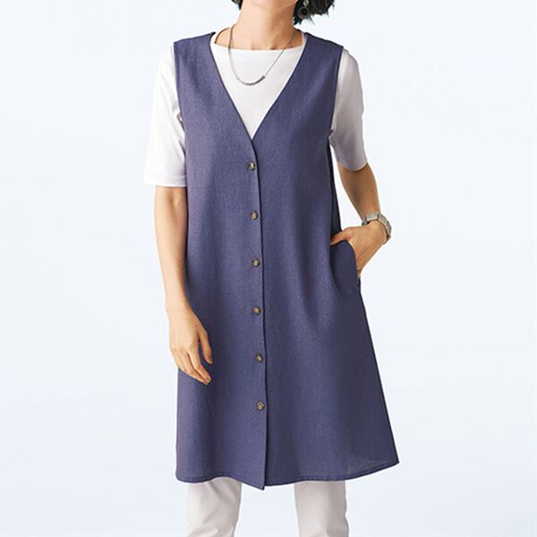 BELLUNA（ベルーナ）の「リネン混チュニックベスト（チュニック）」｜詳細画像