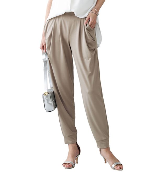 LAVIENNE（ラヴィエンヌ）の「ドレープカットソーパンツ（その他パンツ）」｜グレー