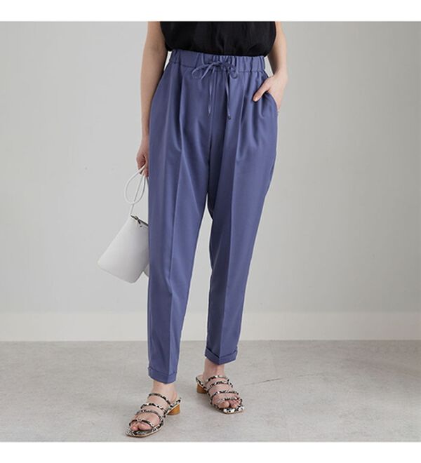 GeeRA（ジーラ）の「美脚とろみタックパンツ（フルレングスパンツ）」｜詳細画像