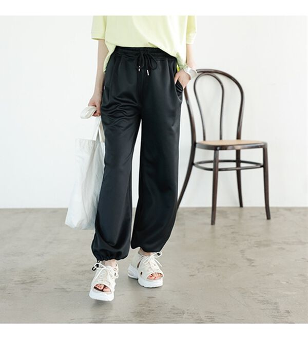 新品 ジョガーパンツ ブラック L size unoa ウノア サウナパンツ