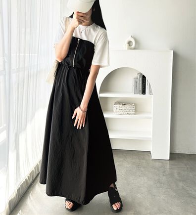 GeeRA（ジーラ）の「ハーフジップビスチェドッキングワンピース（その他ワンピース）」