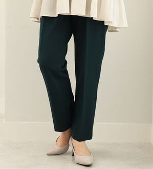 BELLUNA（ベルーナ）の「ダブルクロスベルト付テーパードパンツ（テーパードパンツ）」｜グリーン