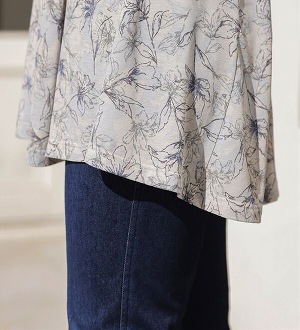 BELLUNA（ベルーナ）の「【接触冷感】フレアーシルエットプリントチュニック（チュニック）」｜詳細画像