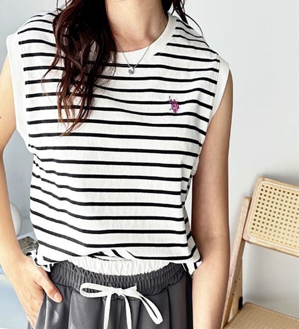 GeeRA（ジーラ）の「【Ｕ．Ｓ．　ＰＯＬＯ　ＡＳＳＮ．】ノースリＴシャツ（タンクトップ・キャミソール）」｜詳細画像