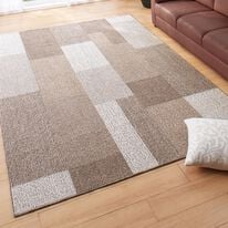 「日本製折りたためて洗えるウール混カーペット（カーペット）」