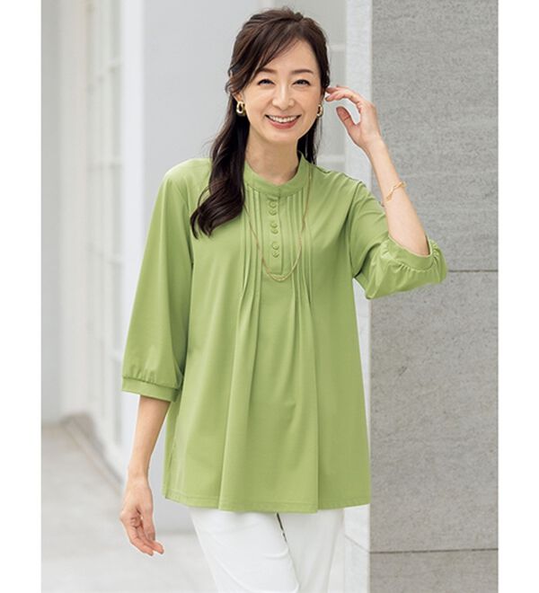 ルフラン（ルフラン）の「【３色組】着心地快適！上品ブラウソー（ブラウス）」｜詳細画像