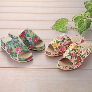 「ゆったりヒールアップスリッパ２色組（スリッパ・ルームシューズ）」｜1