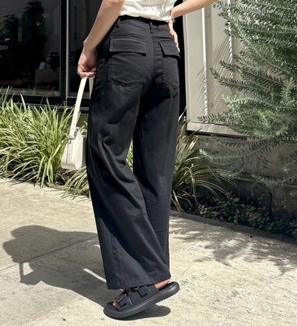 コットンワイドベイカーパンツ - ベルーナ【公式】