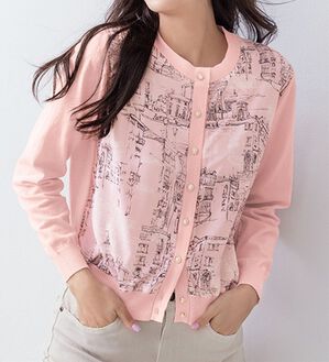 TO BE CHIC スカーフドッキングニットカーディガン TO BE CHIC スカーフドッキングニットカーディガン（*再入荷