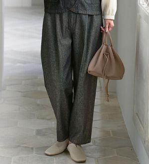 BELLUNA（ベルーナ）の「ナチュラル派さんのゆったりパンツ（ワイドパンツ・ガウチョ）」｜ブラック