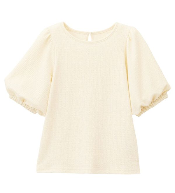 GeeRA（ジーラ）の「バルーンスリーブジャカードカットソー（カットソー）」｜詳細画像