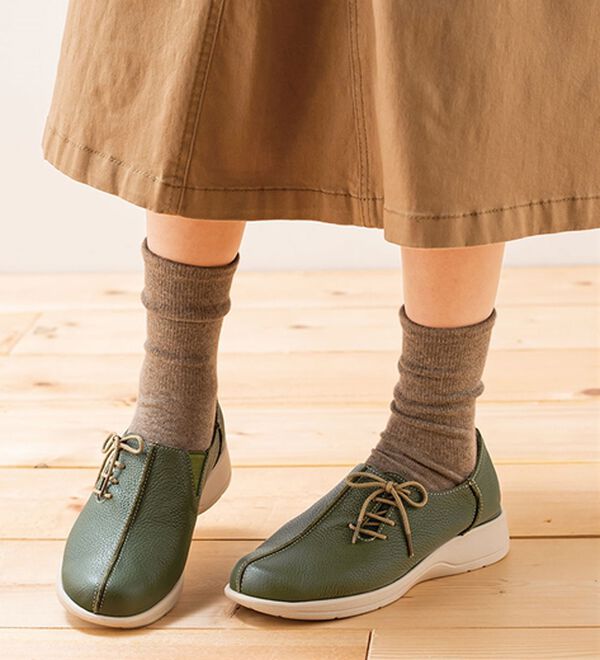 ルフラン（ルフラン）の「リュウジタカイ　ゆったり５Ｅ牛革スリッポンシューズ（スリッポン）」｜詳細画像