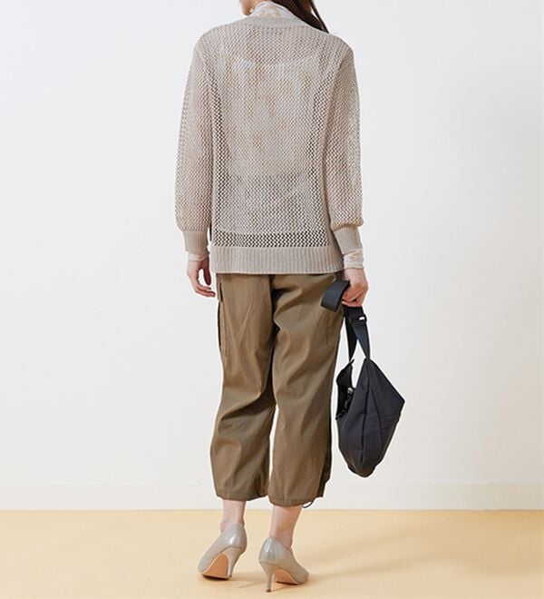 BELLUNA（ベルーナ）の「ラメメッシュニットプルオーバー（ニット・セーター）」｜詳細画像