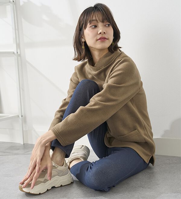 BELLUNA（ベルーナ）の「まるではく毛布！静電防止付裏ファーレギンス（スパッツ・レギンス）」｜詳細画像