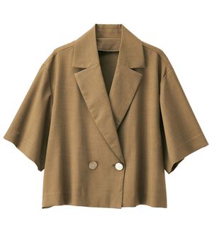 RANAN（ラナン）の「麻調ライトジャケット（テーラードジャケット）」｜詳細画像
