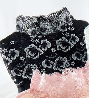 「気分華やぐ！汗取り付レースインナー（肌着・インナーウェア）」｜ブラック