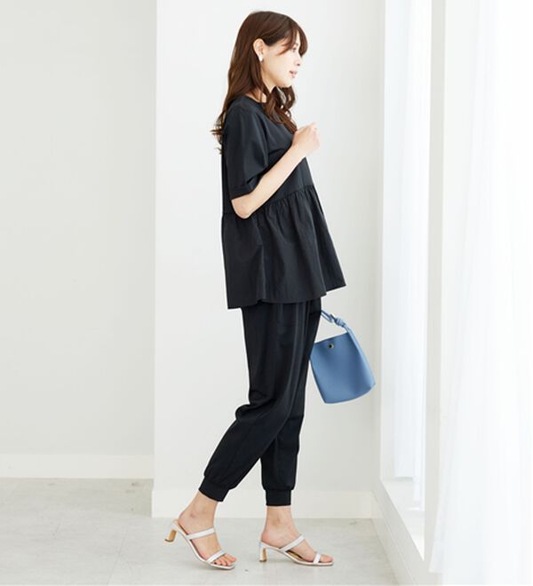 BELLUNA（ベルーナ）の「ヒンヤリ爽快！異素材切替プルオーバー（カットソー）」｜詳細画像