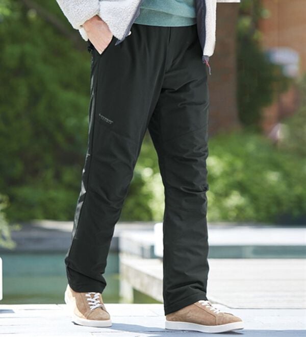 「【２本組】＜ダンロップ・リファインド＞防寒対策！ウォーマーパンツ（メンズフルレングスパンツ）」｜2本組