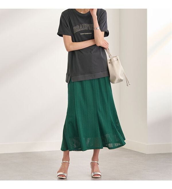 BELLUNA（ベルーナ）の「レース使いフレアーデザインスカート（ロングスカート）」｜詳細画像