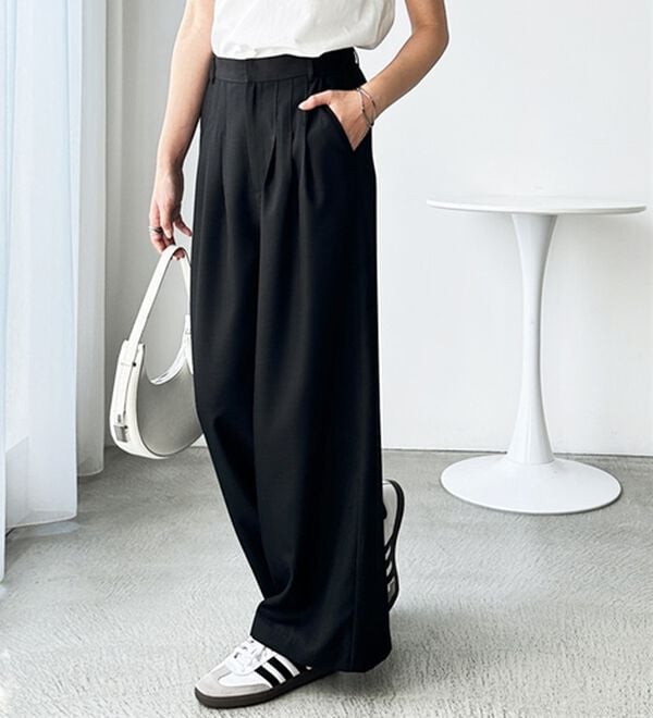 GeeRA（ジーラ）の「３タックワイドパンツ（フルレングスパンツ）」｜詳細画像