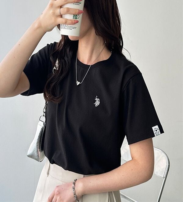 GeeRA（ジーラ）の「【ＵＳ．ＰＯＬＯ．ＡＳＳＮ】接触冷感ワンポイント刺繍Ｔシャツ（Tシャツ）」｜詳細画像