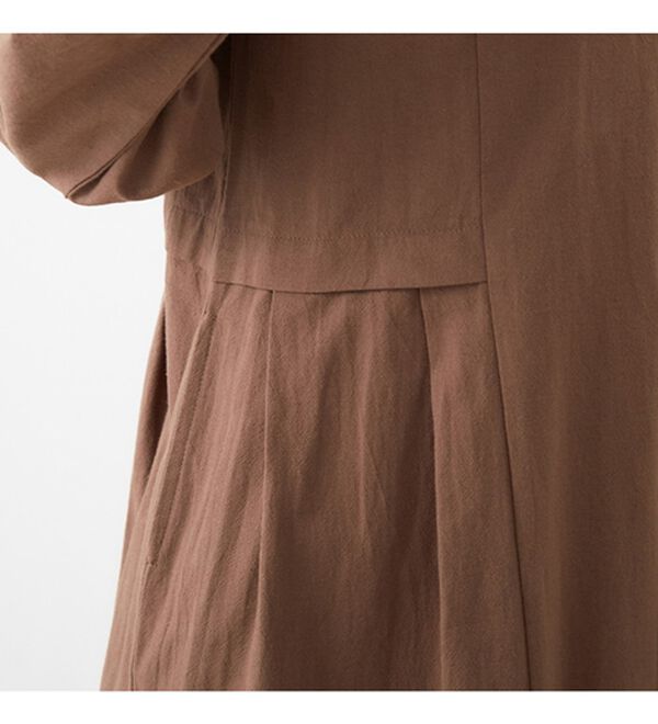 Viola e Viola（ヴィオラ エ ヴィオラ）の「綿１００％タック切替ワンピース（シャツワンピース）」｜詳細画像