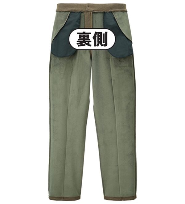 「【３本組】お父さんの暖か裏ベロアパンツ（メンズフルレングスパンツ）」｜詳細画像