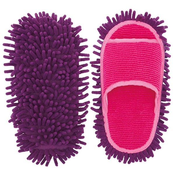 「マイクロファイバー履くモップ　２色組（掃除用品）」｜詳細画像