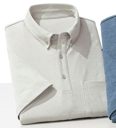 「＜シンプル＆プラス＞インナーいらずの汗対策ポロシャツ（メンズポロシャツ）」