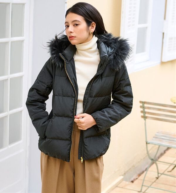 RANAN（ラナン）の「リアルファー付ダウンショートコート（ショートコート）」｜詳細画像